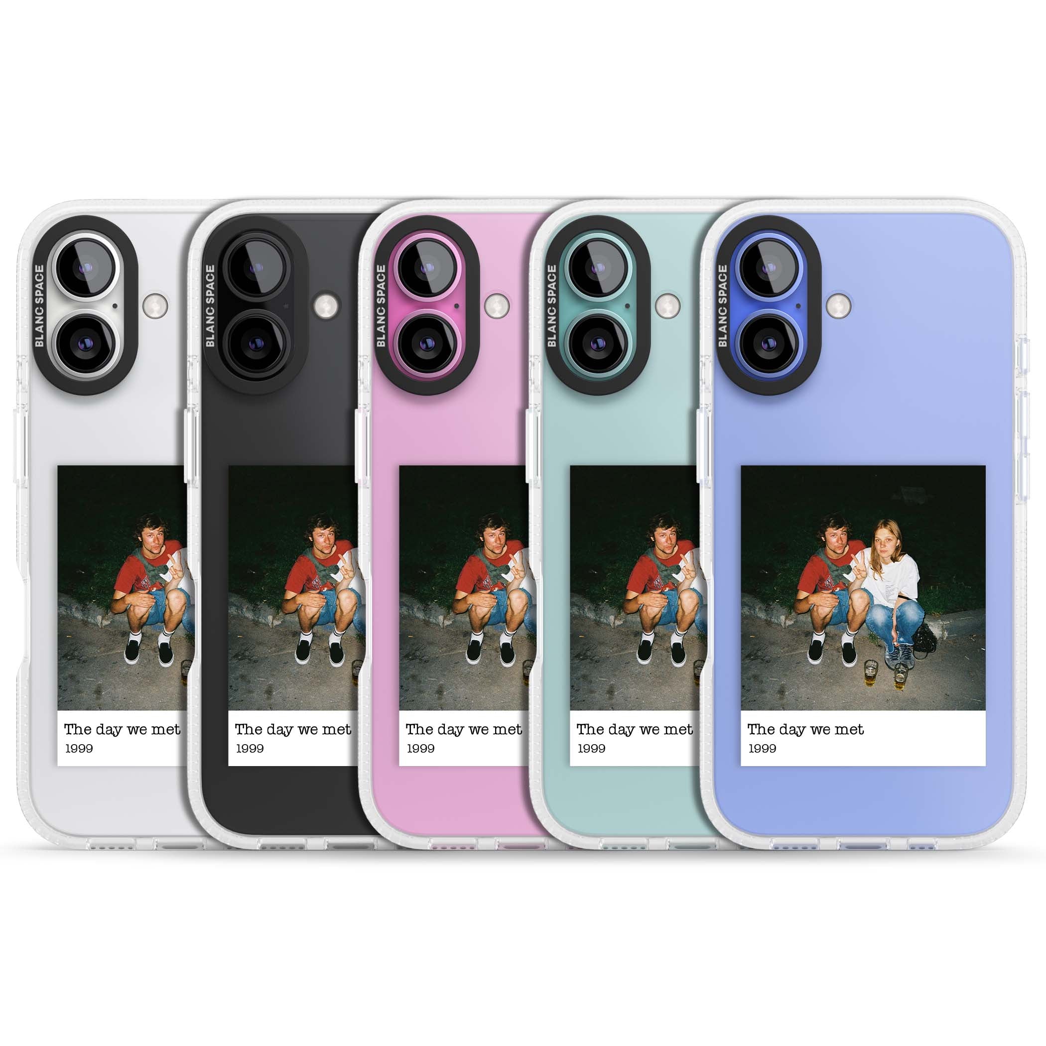 Photo Memory minimal iPhone case | Clear Case Impact Air case for iPhone 16, iPhone 16 Plus