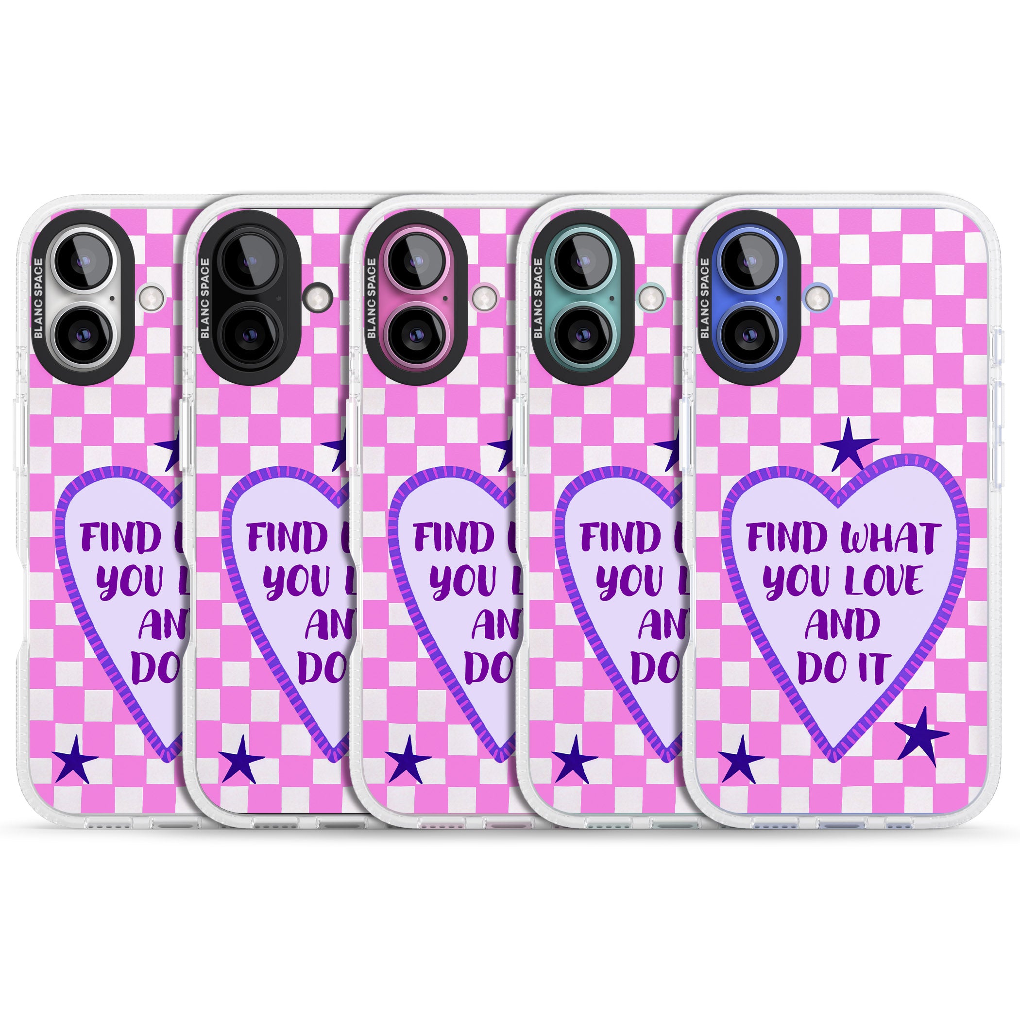 Find What You Love iPhone 16 / 16 Plus Clear Case Impact Air - Blanc Space