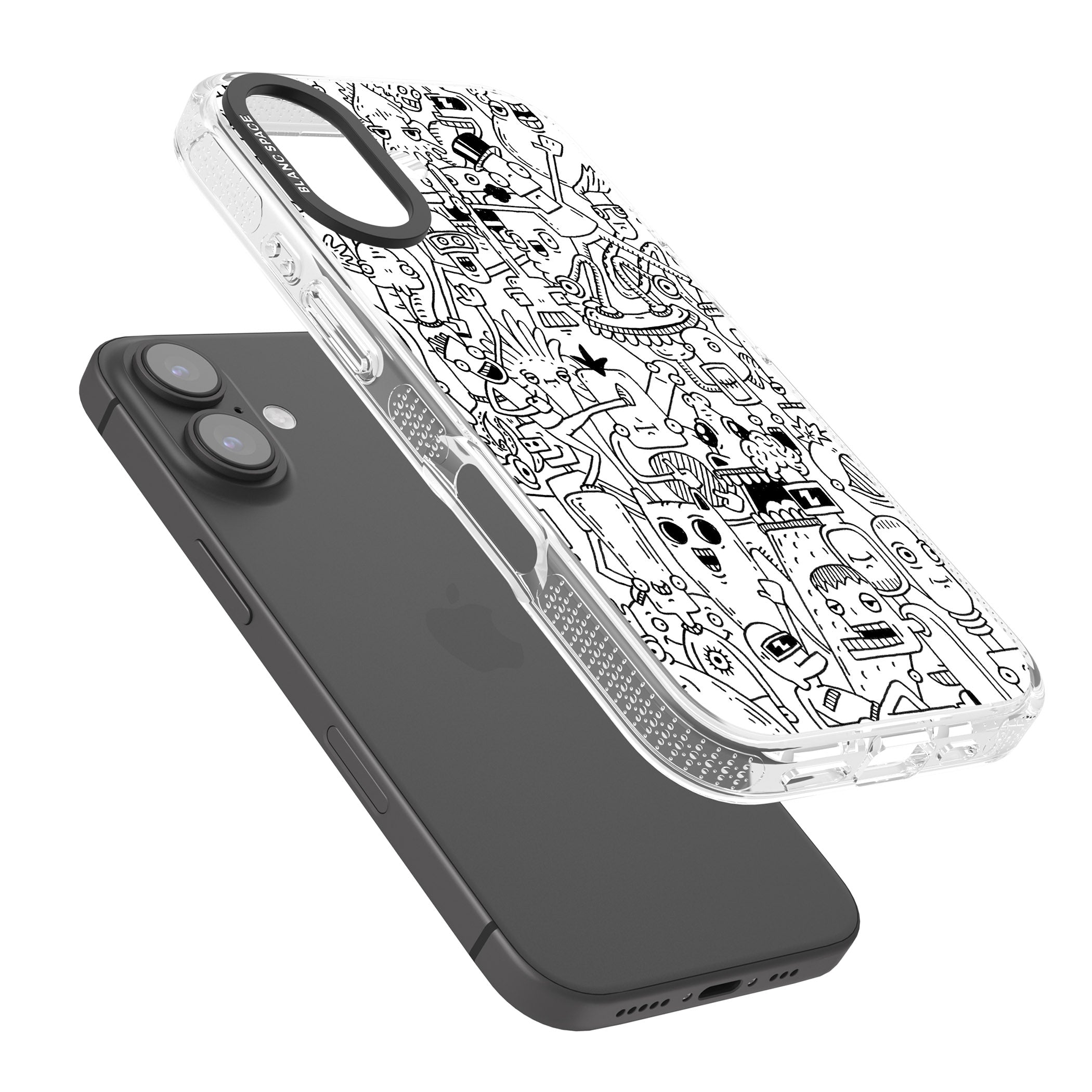 Stack Original iPhone 16 / 16 Plus Clear Case Impact Air - Blanc Space