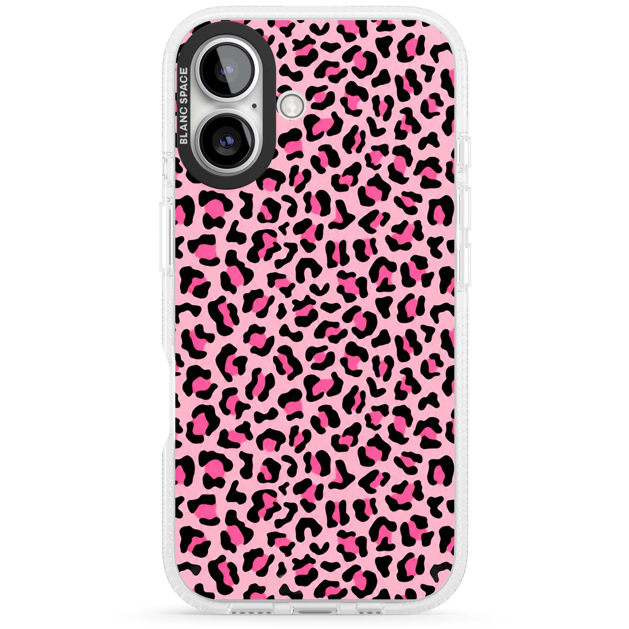 Pink Leopard baddie iPhone case | Clear Case Impact Air case for iPhone 16, iPhone 16 Plus