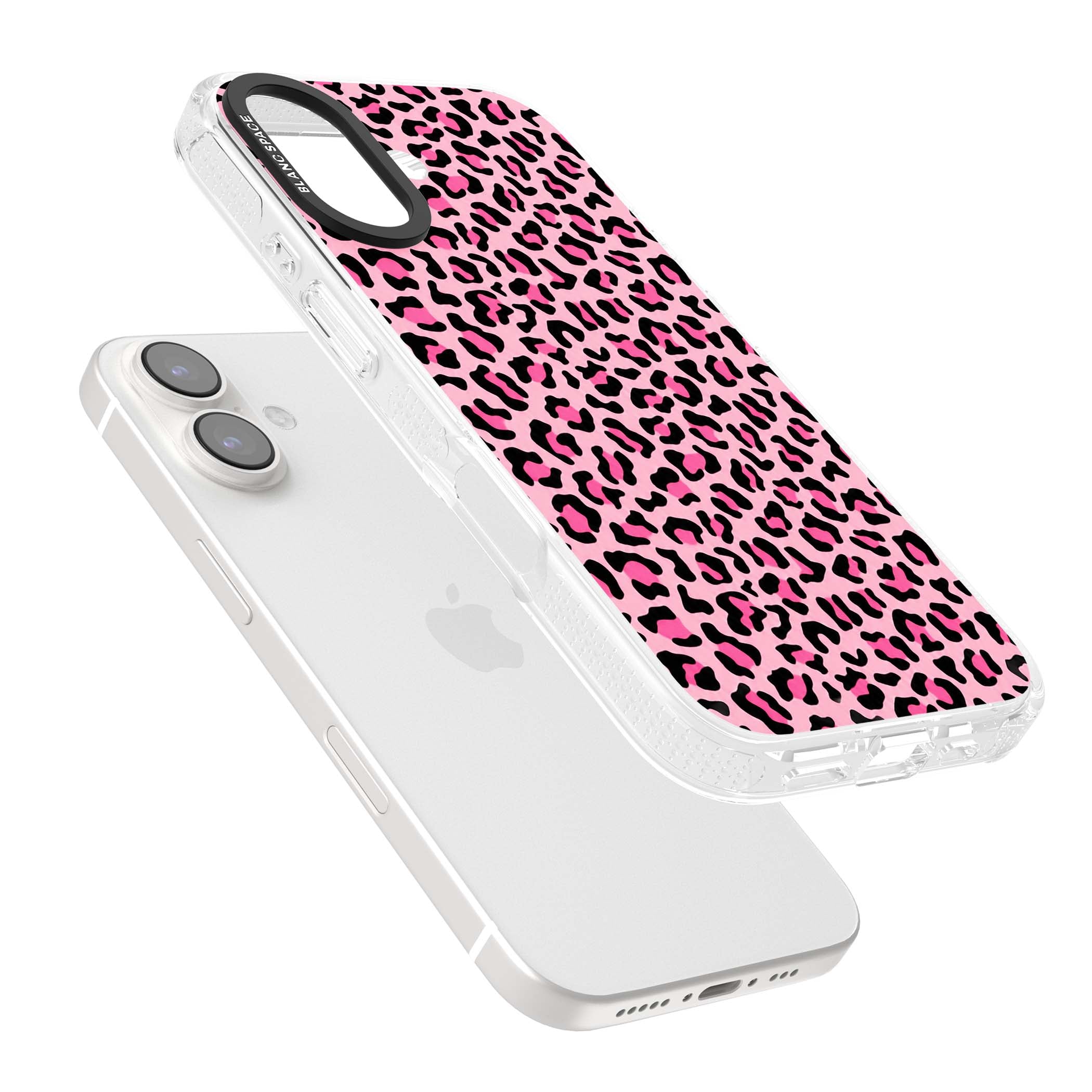 Pink Leopard baddie iPhone case | Clear Case Impact Air case for iPhone 16, iPhone 16 Plus