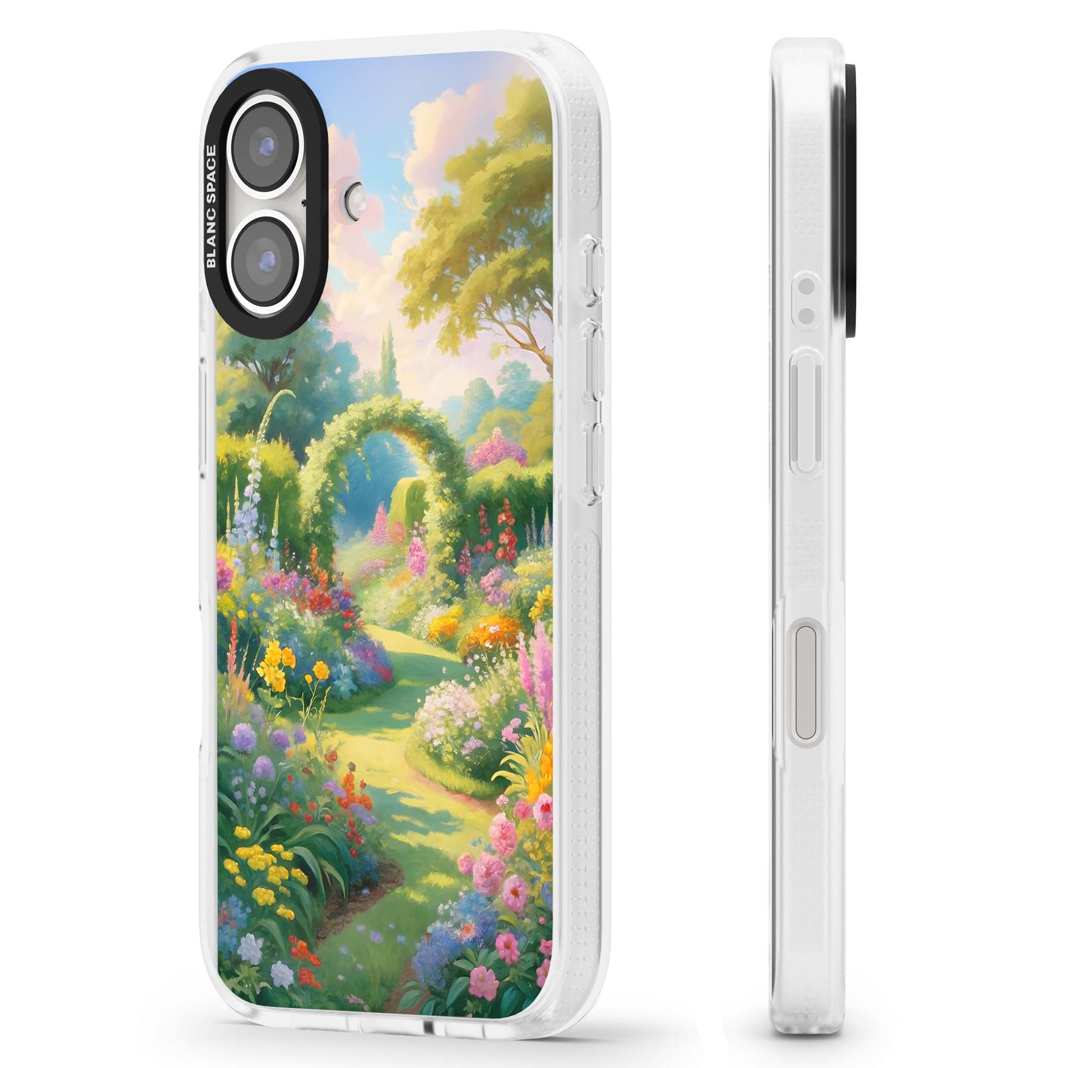 The Painter's Garden floral iPhone case | Clear Case Impact Air case for iPhone 16, iPhone 16 Plus