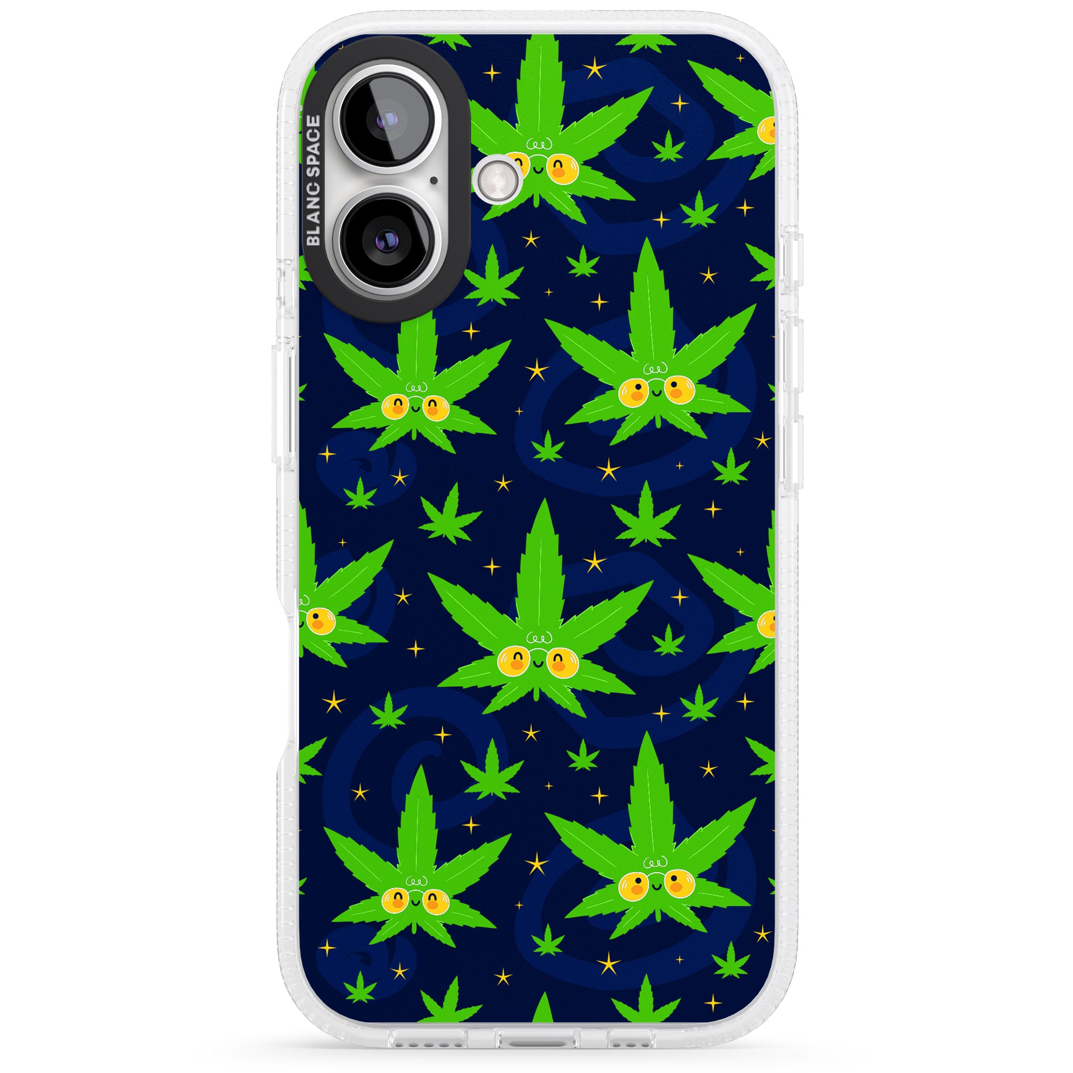 High AF iPhone 16 / 16 Plus Clear Case Impact Air - Blanc Space