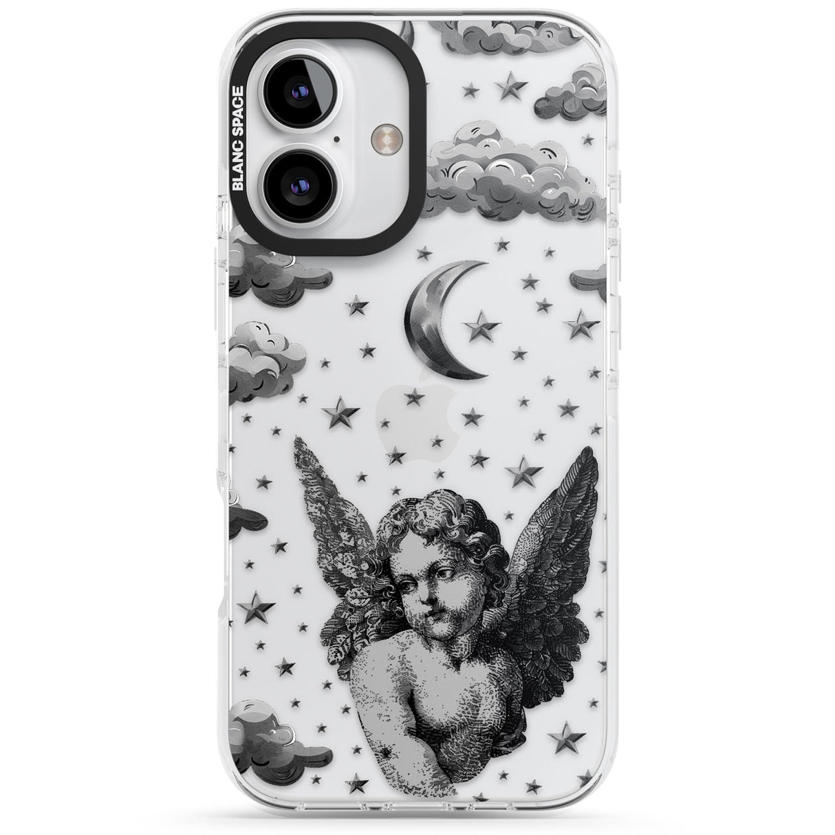 Celestial Cherub Impact Phone Case for iPhone 16, iPhone 16 Plus