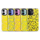 iPhone 16 Pro Max Yellow Acid Faces Black Impact Phone Case