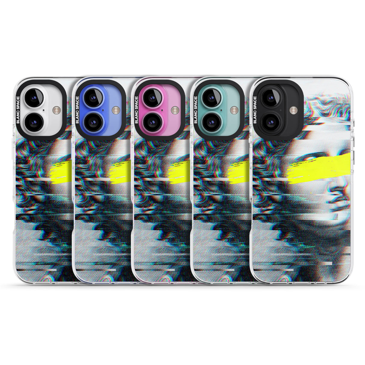 iPhone 16 Pro Max GLITCHED FRAGMENT Black Impact Phone Case