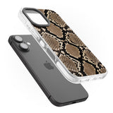 iPhone 16 Pro Max Snakeskin Black Impact Phone Case