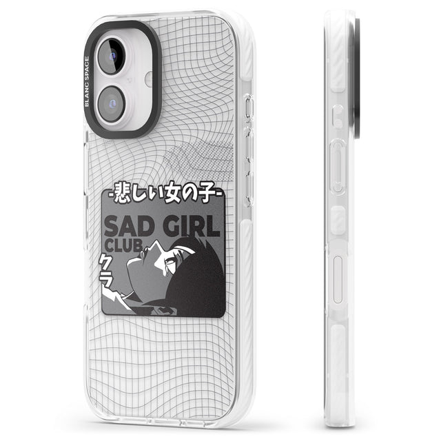 iPhone 16 Pro Max Sad Girl Club Black Impact Phone Case