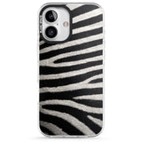 iPhone 16 Pro Max Zebra Print Black Impact Phone Case