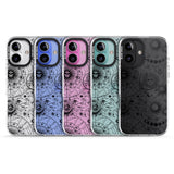 iPhone 16 Pro Max Suns, Moons, Zodiac Signs Astrological Black Impact Phone Case