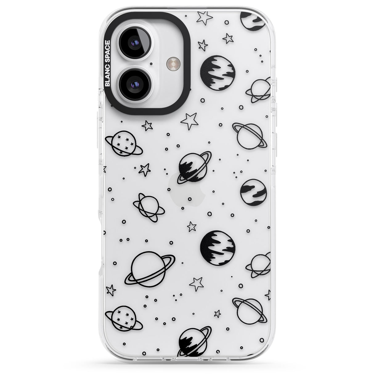 Cosmic Outer Space Design Black on Clear