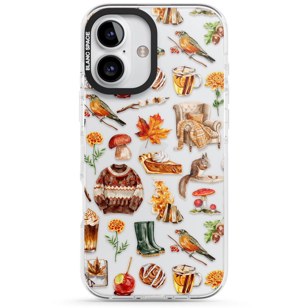 Cozy Autumn Aesthetic Impact Phone Case for iPhone 16, iPhone 16 Plus