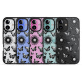 Butterflies & Suns Black Impact Phone Case for iPhone 16, iPhone 16 Plus