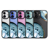 iPhone 16 Pro Max Blue, White & Yellow Agate Gemstone Black Impact Phone Case