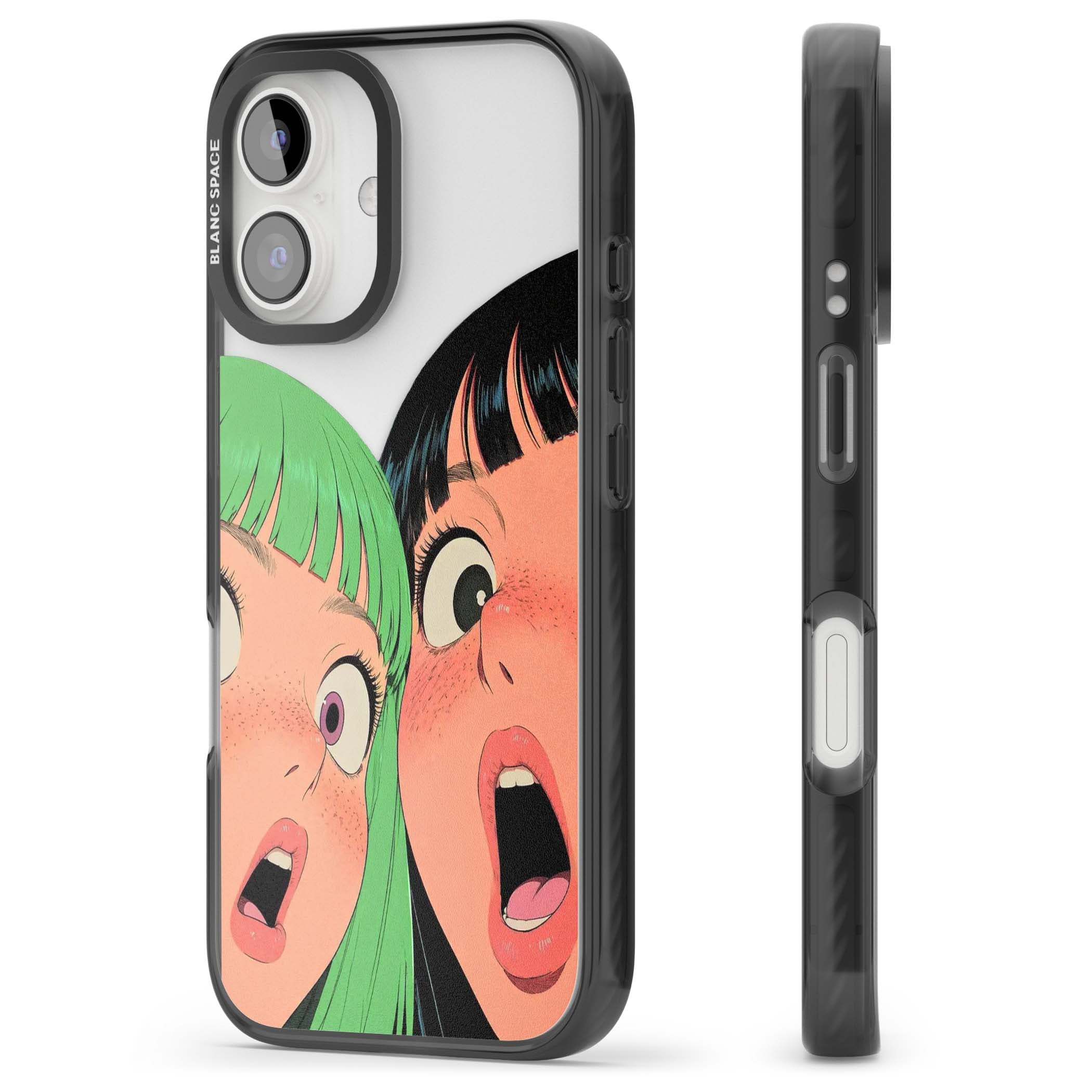 Gasp for her iPhone case | Black Impact case for iPhone 16, iPhone 16 Plus