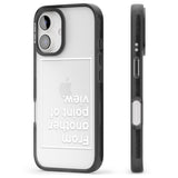 iPhone 16 Pro Max Another Point of View (White) Black Impact Phone Case