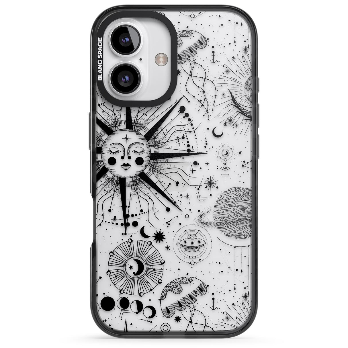 iPhone 16 Pro Max Large Sun Vintage Astrological Black Impact Phone Case