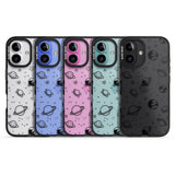 iPhone 16 Pro Max Cosmic Outer Space Design Black on Clear Black Impact Phone Case