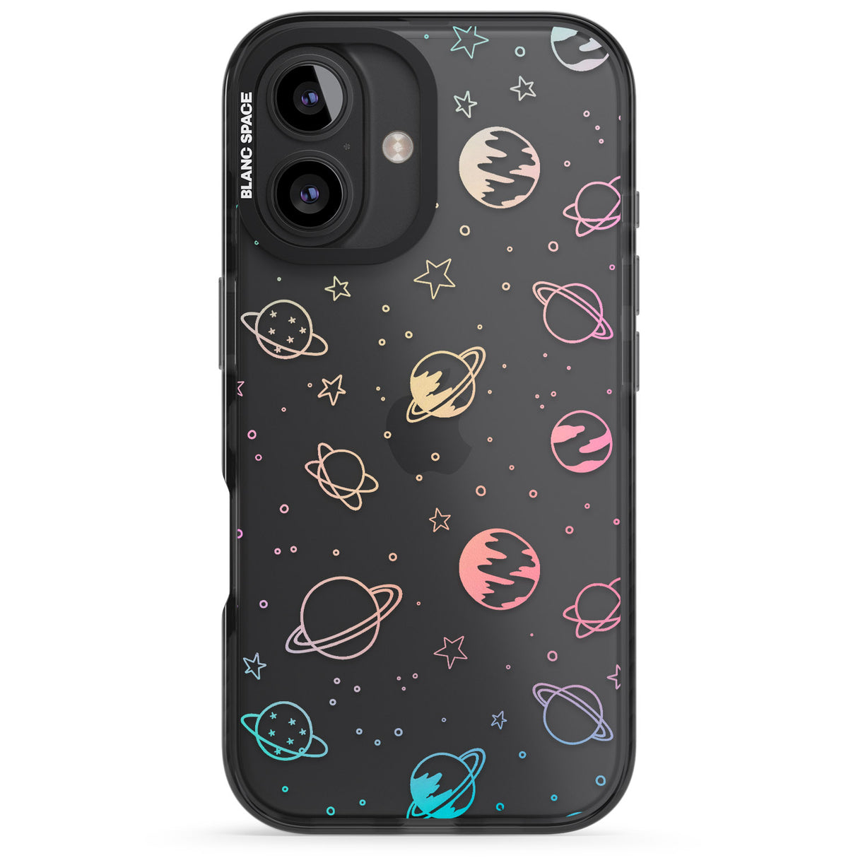 Cosmic Outer Space Design Pastels on Clear