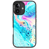 iPhone 16 Pro Max Ocean White Bath Bomb Black Impact Phone Case