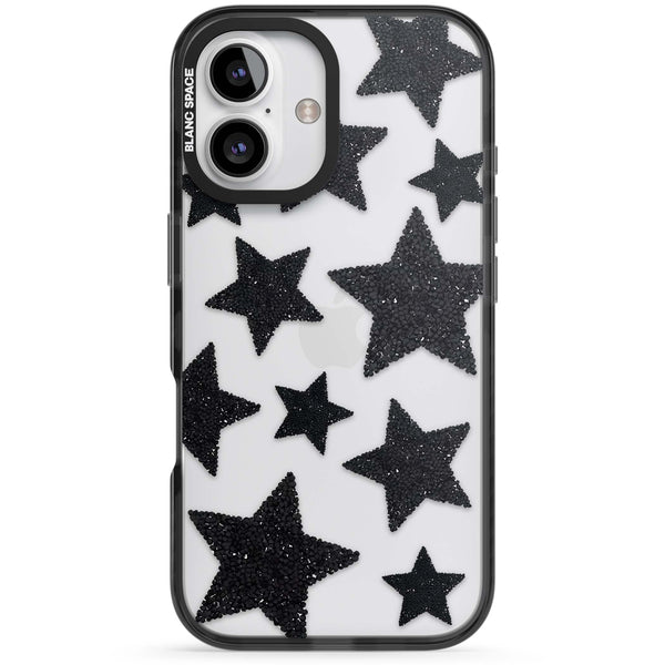 Beaded Black Stars