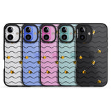 iPhone 16 Pro Max Sweet as Honey Patterns: Bees & Stripes (Clear) Black Impact Phone Case