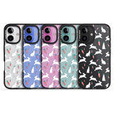 iPhone 16 Pro Max White Bunnies and Carrots Black Impact Phone Case