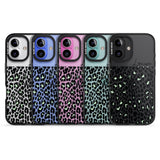 iPhone 16 Pro Max Personalised Seafoam Green & Cursive Leopard Spots Black Impact Phone Case