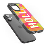 iPhone 16 Pro Max Personalised Colourful Neon Camo Black Impact Phone Case