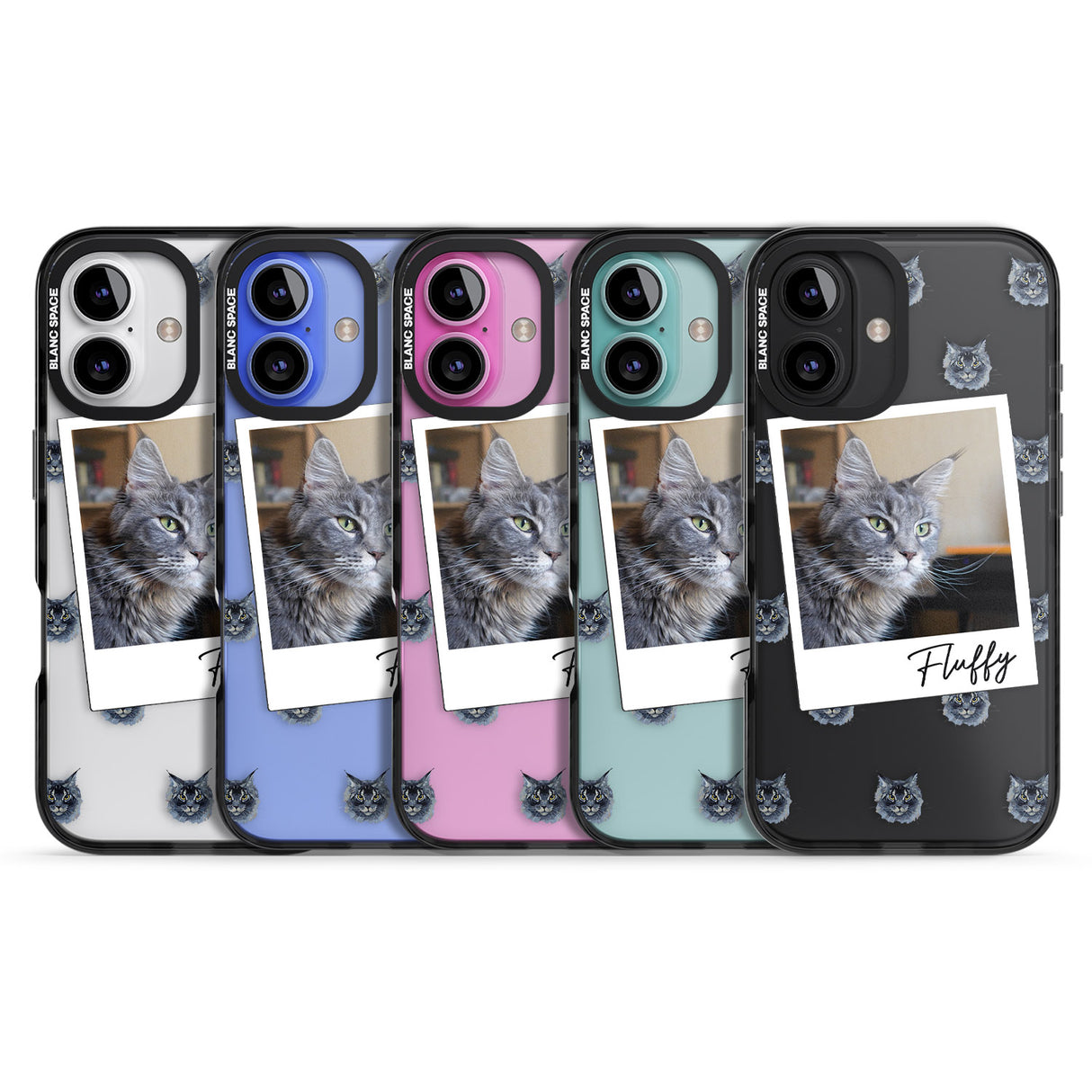 iPhone 16 Pro Max Personalised Maine Coon Photo Black Impact Phone Case