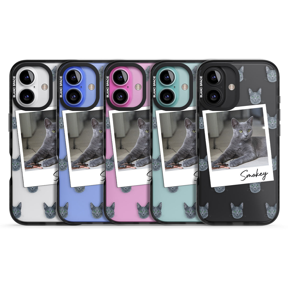 iPhone 16 Pro Max Personalised Korat Cat Photo Black Impact Phone Case