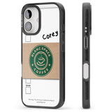 iPhone 16 Pro Max Personalised Coffee Cup Black Impact Phone Case