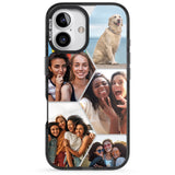 iPhone 16 Pro Max Personalised Beehive Photo Grid Black Impact Phone Case