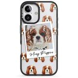 iPhone 16 Pro Max Personalised Cavalier King Charles - Dog Photo Black Impact Phone Case