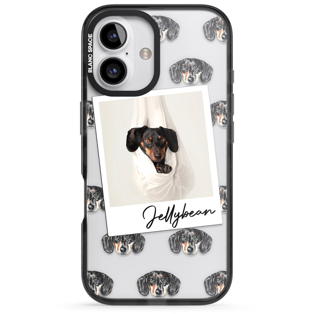 Personalised Dachshund, Black- Dog Photo