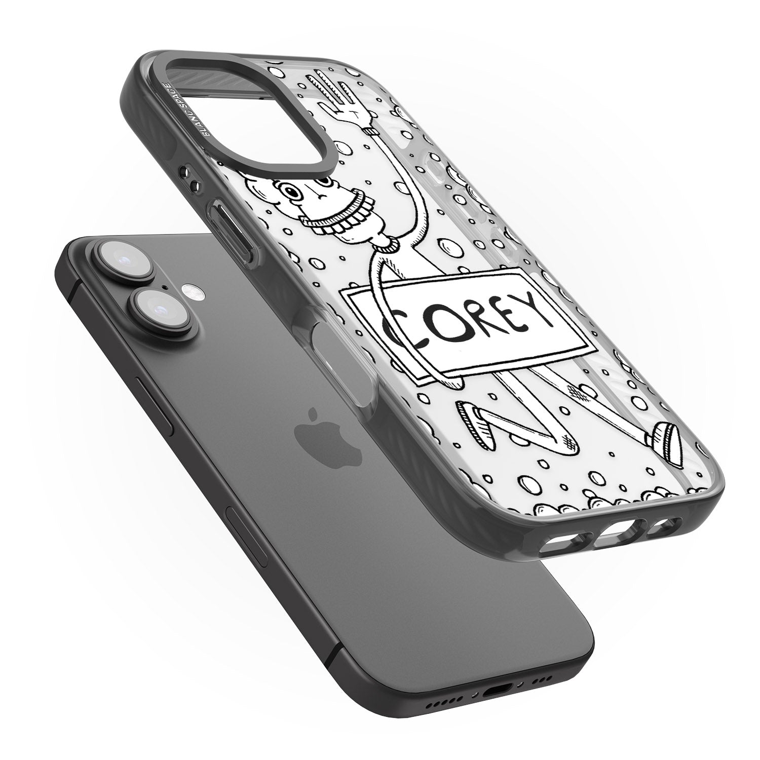 iPhone 16 Pro Max Personalised Banner Boy Black Impact Phone Case