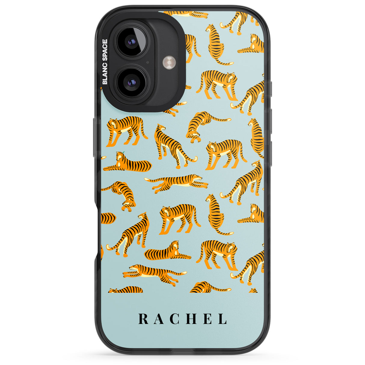 Personalised Tiger Pattern: Turquoise Blue