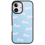 iPhone 16 Pro Max Personalised Cute Name Pattern Black Impact Phone Case