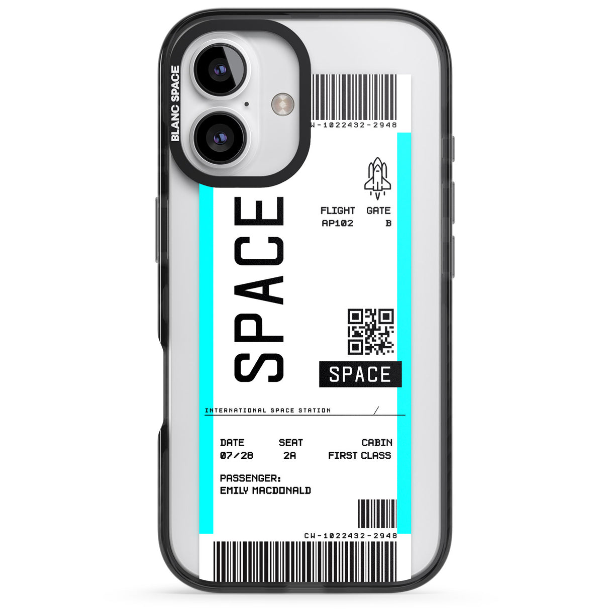 Personalised Space Space Travel Ticket