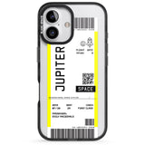 iPhone 16 Pro Max Personalised Jupiter Travel Ticket Black Impact Phone Case