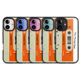 iPhone 16 Pro Max Personalised Classic Cassette Black Impact Phone Case