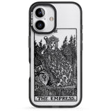 iPhone 16 Pro Max Personalised The Empress Tarot Card - Transparent Black Impact Phone Case