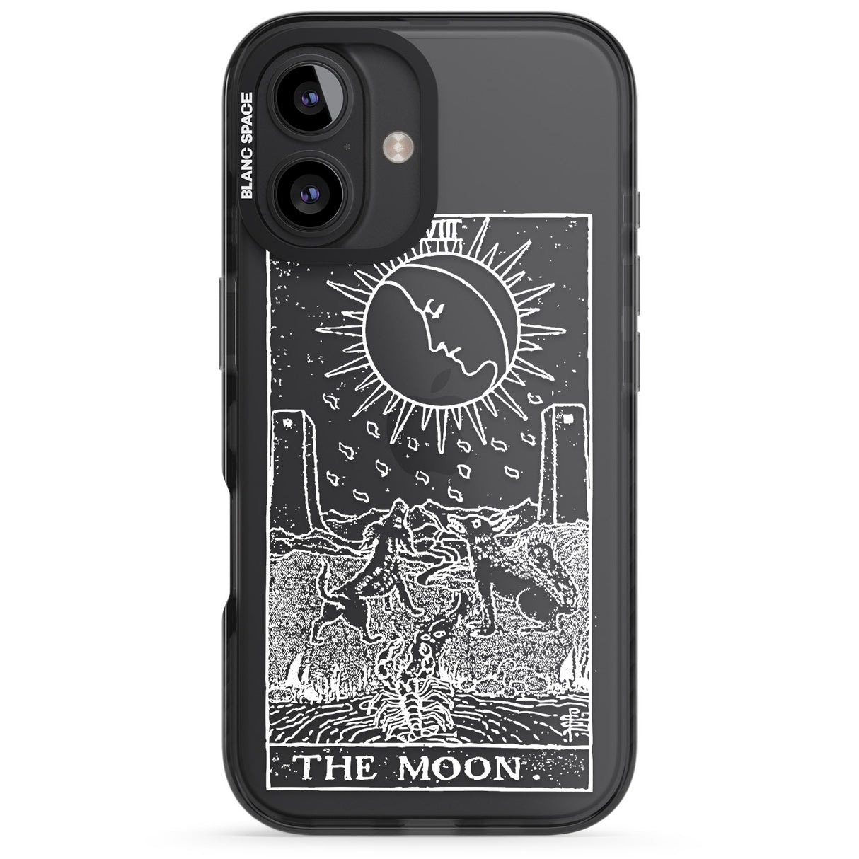 Personalised The Moon Tarot Card - White Transparent