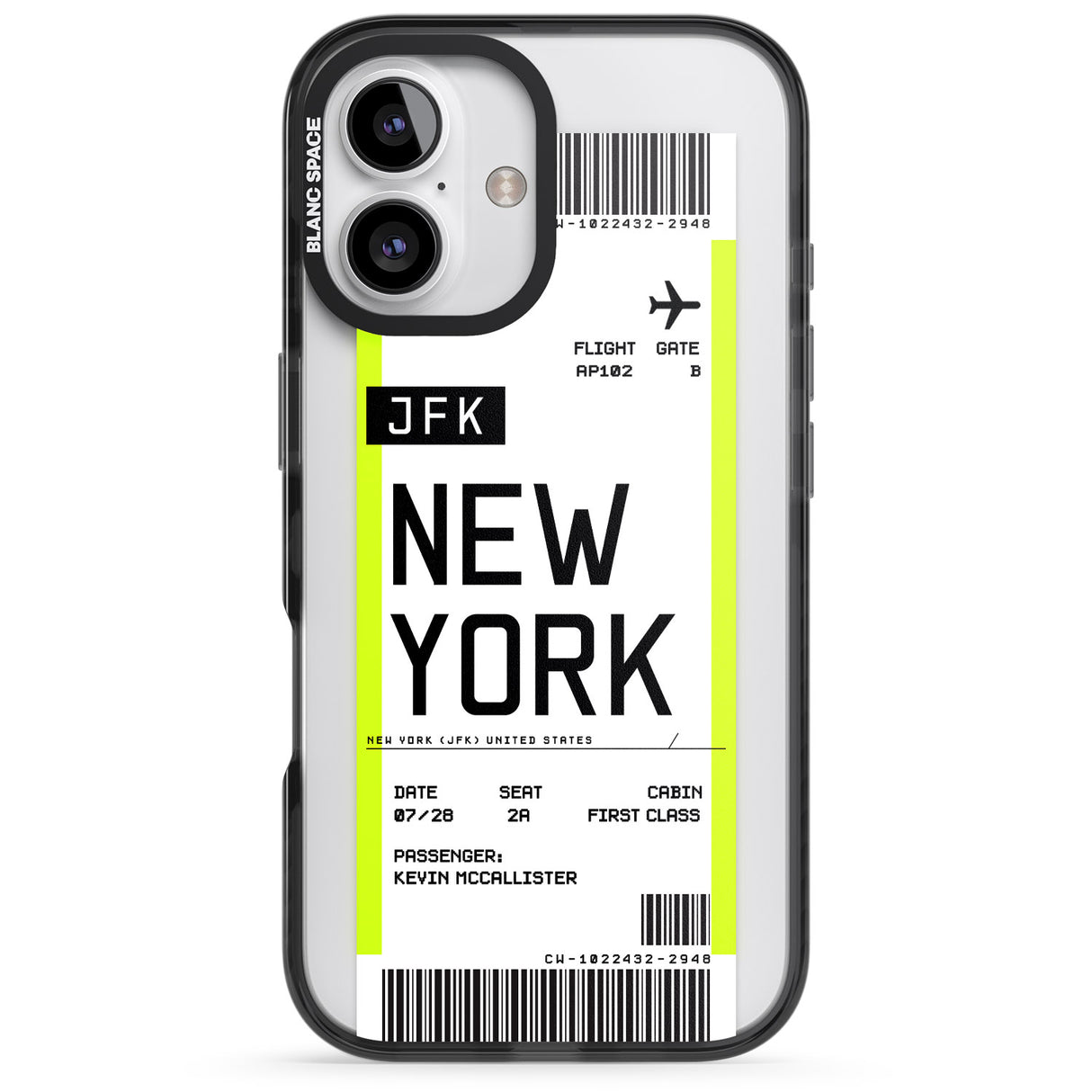 Personalised New York Boarding Pass