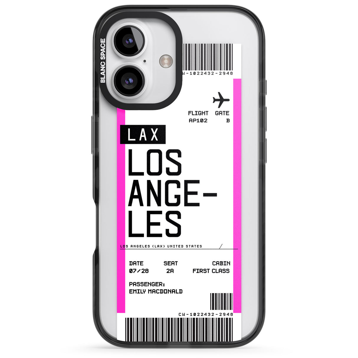 Personalised Los Angeles Boarding Pass