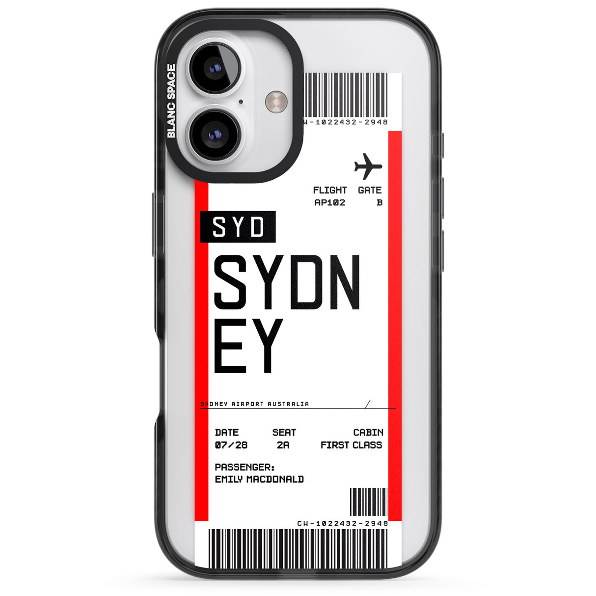 Personalised Sydney Boarding Pass