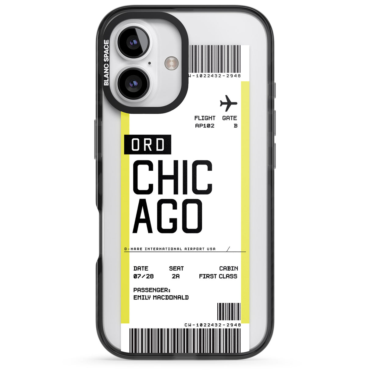 Personalised Chicago Boarding Pass