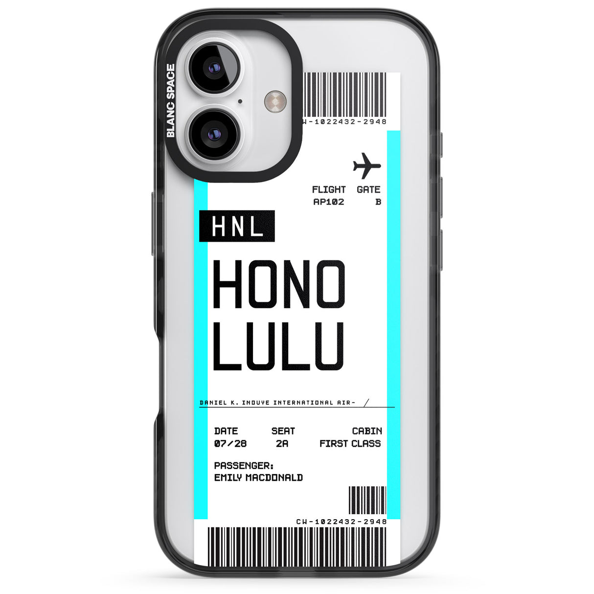 Personalised Honolulu Boarding Pass