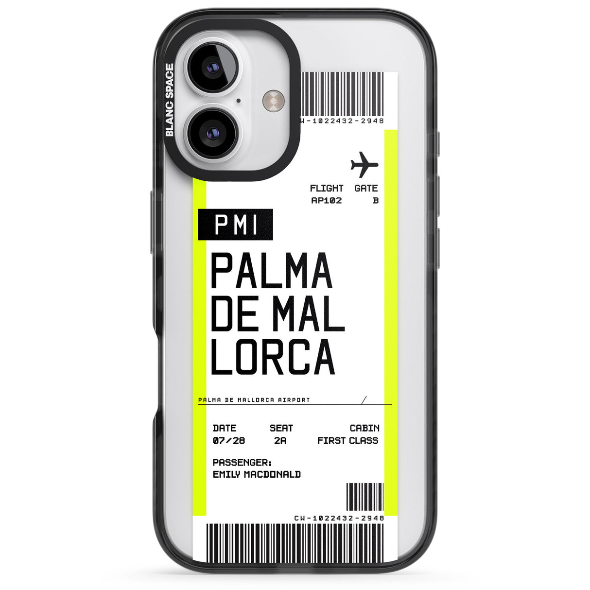 Personalised Palma De Mallorca Boarding Pass