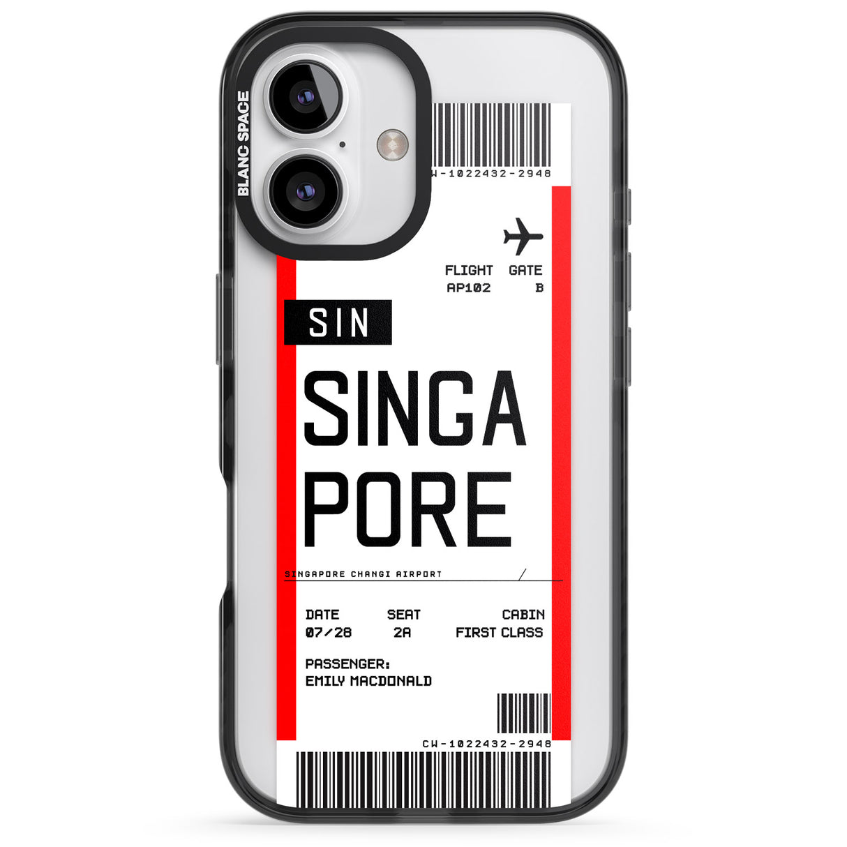 Personalised Singapore Boarding Pass